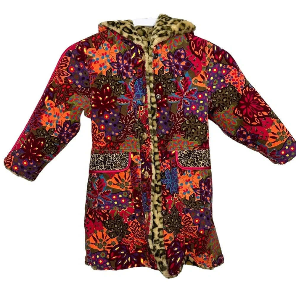The Children’s Place Floral Hooded Coat